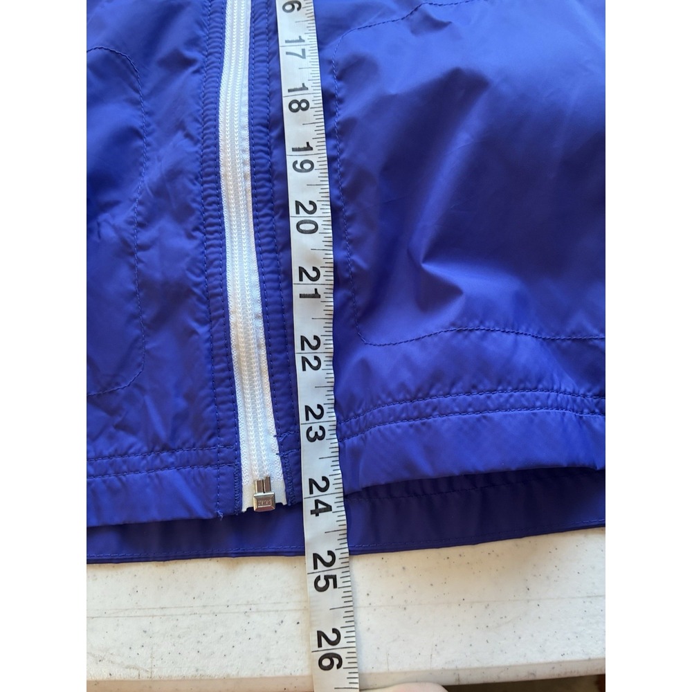 Columbia Jacket Girls Large 14/16 Purple Hooded Rain Windbreaker Full Zip - Picture 7 of 7